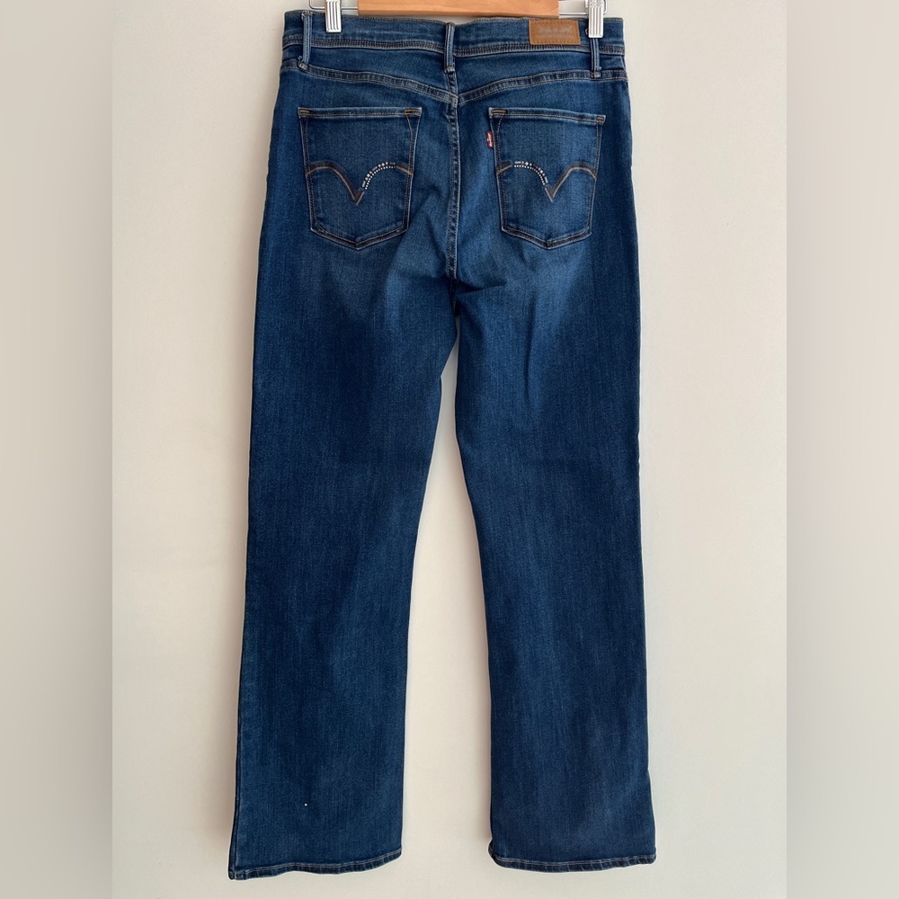 LEVI'S Perfectly Slimming 512 Bootcut Jeans 5 Pocket Metal Stud Detail W29 L32